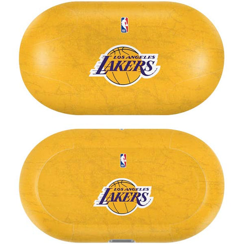 NBA Los Angeles Lakers Distressed Galaxy Buds Plus Skin